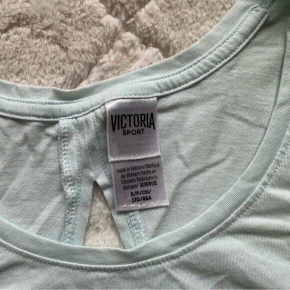 Victoria’s Secret Sport | Blue Holographic Cutout Open Back Tank | Size Small - Picture 8 of 11